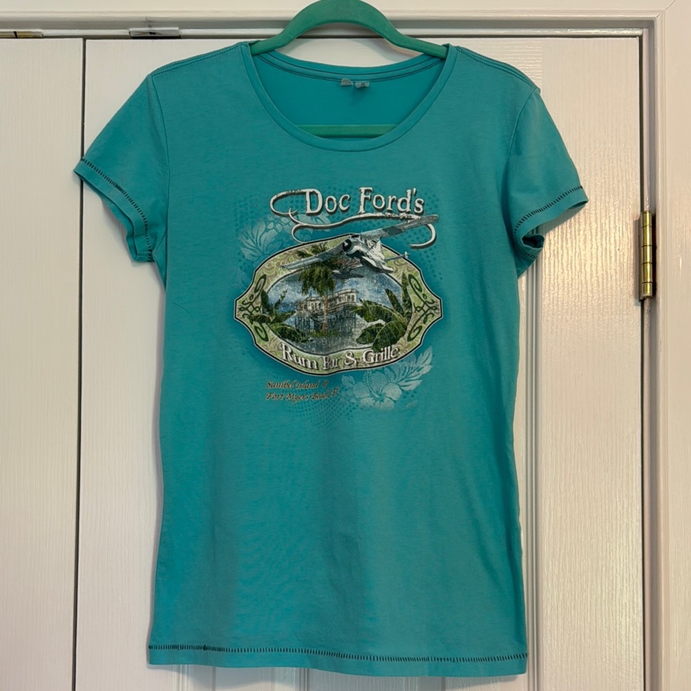 *retired* Doc Ford’s Teal Graphic T-Shirt